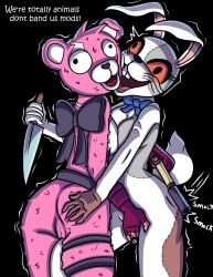 breast_squish breasts cuddle_team_leader duo epic_games female female/female fingering five_nights_at_freddy's five_nights_at_freddy's:_security_breach fortnite furry genitals gun handgun hi_res humanoid knife lagomorph leporid mammal not_fursiuts pistol pussy rabbit ranged_weapon scottgames spread_legs spread_pussy spreading squish teasing totes_anthro ursid vanny_(fnaf) video_games weapon weirdkoaladream