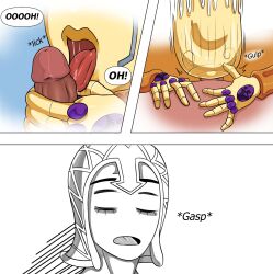 comic deepthroat fellatio gold_experience guido_mista humanoid_on_human jojo's_bizarre_adventure licking_penis male male_only nemdreams oral penis stand_(jjba) vento_aureo yaoi