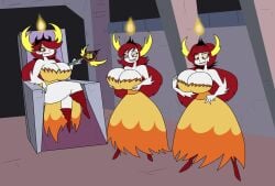 breast_expansion da-fuze female hekapoo high_heels huge_breasts identity_death jackie_lynn_thomas janna_ordonia skin_color_change star_vs_the_forces_of_evil takeover thick_thighs transformation twinning