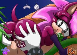 69 69_position big_butt big_penis boy_meets_girl green hedgehog incest manic_the_hedgehog mobian_(species) no_humans pink sega sonia_the_hedgehog sonic_(series) sonic_the_hedgehog_(series) sonic_underground sucking_penis