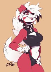 big_breasts breasts drakeraynier female furry lycanroc midnight_lycanroc pokémon_(species) pokemon tagme thick_thighs