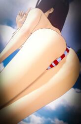 1girls american_flag_bikini ass_view back_view beach bent_over big_breasts bikini boruto:_naruto_next_generations breasts brown_hair faceless faceless_character faceless_female female female_only from_behind hyuuga_hanabi large_breasts leaning leaning_forward legs_together low-tied_long_hair nail_polish naruto naruto_(series) ocean oppai otsukira outdoors ponytail presenting presenting_ass presenting_hindquarters rear_view revealing_clothes seaside shore shushing sideboob skimpy skimpy_bikini solo solo_focus standing swimsuit thong_bikini tied_hair very_long_hair