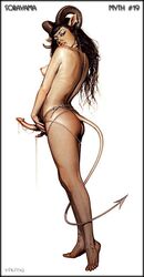 1futa character_request demon futa_only futanari hajime_sorayama horns intersex nude original solo solo_futa source_request tail