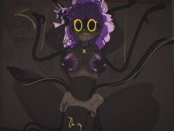 breasts breasts_out corruption cyn_(murder_drones) glitch_productions khan_(murder_drones) lighting madlness male/female mind_control murder_drones nipples nori_(murder_drones) parasite purple_hair pussy robot robot_girl simple_background simple_coloring simple_shading sketch smile smiling_at_viewer straight tentacle vein veins violet_hair wip yellow_eyes