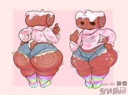 1boy 1femboy 2026 2d_(artwork) :3 adorable_face anthro bad_bitch bad_boy big_ass big_ass_(male) big_butt bitch_boy blushcrunch_studio brown_body brown_skin brownie buns cake caked_up clothes cosmo_(dandy's_world) cute cute_face cute_femboy cute_male dandy's_world dandys_world digital_drawing_(artwork) digital_media_(artwork) faggot fat_ass fat_ass_femboy fat_butt femboy femboy_only feminine_male food food_creature food_humanoid gay gay_male hoodie humanoid humanoid_only living_food living_object male male_only middle_finger non-human not_furry object object_head object_humanoid pastry pink_hoodie redesign roblox roblox_game roll_cake short_shorts shorts slutboy smile smiling snashill socks solo solo_femboy solo_male spiral swiss_roll tagme tail thick_ass thick_butt thick_thighs toons toons_(dandys_world) watermark wobbling_ass wobbling_butt
