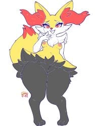 braixen from game freak by sharalythesheep