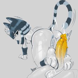 animal_crossing ankha anthro anus ass ass_focus ass_up cat_ears cat_tail catgirl cum duo feet female footjob furry nintendo paws penis shortstack toospookzy
