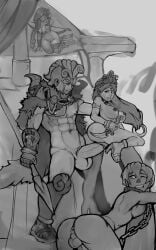 atalanta atalanta_(greek_mythology) big_breasts big_dick big_penis bow_and_arrow chains dagger femboy greek_mythology helmet iolaus jason_(mythology) markydaysaid medea_(mythology) multiple_characters nude nude_female nude_male nudity ship six_pack the_argonautica vaginal_penetration vaginal_sex