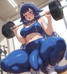 1futa abs ahoge ai_generated blush blush_lines bulge bulge_through_clothing bulge_under_clothes busty civitai curvy curvy_figure dickgirl fish_tail flustered futa_only futanari gym gym_clothes gym_clothing gym_uniform heavy_blush heavy_breathing hi_res high_quality high_resolution highres leggings looking_at_penis looking_down midriff navel open_mouth patreon penis penis_bulge self_upload shylily sports_bra stable_diffusion tail tattoo twitter_username uncensored virtual_youtuber voluptuous vtuber weight_gain weightlifting weights wide_eyed wide_hips working_out workout workout_clothes yuckle