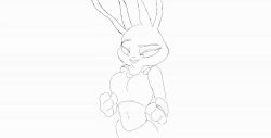 1girls 2d_animation animated anthro breast_expansion breasts expansion female hyper hyper_breasts judy_hopps monochrome no_sound patrick_weste_(artist) rabbit rabbit_girl ripping_clothing solo solo_female tagme video zootopia