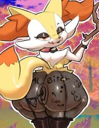 braixen from nintendo by milkshoba