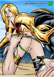 female leandro_comics male marvel namorita new_warriors nova_(marvel)