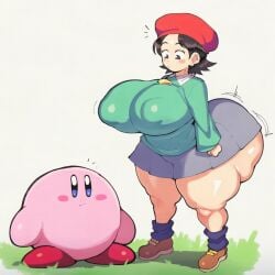 adeleine from kirby (series) by artist request