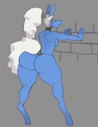 anthro ass big_ass breasts female horse robotjoe thick_thighs wide_hips