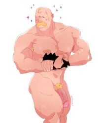 alex_louis_armstrong fabssdaf fullmetal_alchemist male male_focus male_only moustache muscular muscular_male