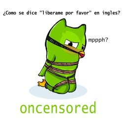 ball_gag bird bondage buho duo_(duolingo) duolingo green_body green_skin male_focus male_only oncensored oncensored_(artist) rope_bondage solo_male spanish_text text tied_up