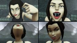 1girls 3d avatar_the_last_airbender azula black_hair clothing comic donkboy drooling female female_focus femdom giantess mouth open_mouth saliva salivating sequence size_difference vore