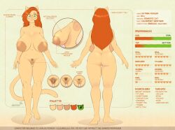 big_ass big_breasts breasts bubble_butt character_sheet curvaceous curvy curvy_female english_text feline_humanoid female female_pubic_hair glasses hairy_pussy huge_breasts katrina_fowler llmixll massive_ass pubic_hair stats straight_hair tail text voluptuous