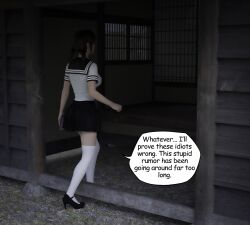 1girls 3d asian asian_female comic comic_page daz english_text female female_focus female_only misuzalha3d school_uniform self_upload sfw the_onryo_(misuzalha3d) tsukiko_(misuzalha3d)