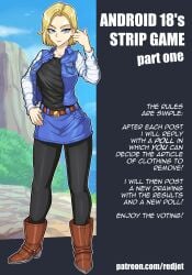 android 18 from dragon ball by redjet