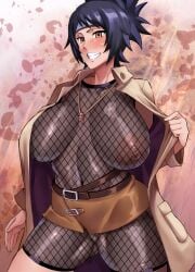 1girls animated cameltoe cleavage curvy erect_nipples female gif haikawa_hemlen huge_areolae huge_ass huge_breasts mitarashi_anko naruto naruto_(series) naruto_shippuden puffy_nipples short_hair slideshow thick_lips voluptuous wide_hips