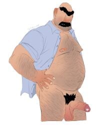 bald chubby cloudy_with_a_chance_of_meatballs dilf fabssdaf hairy male male_focus male_only tim_lockwood