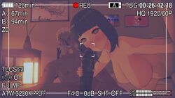 3d camera cheating cheating_wife cuck cuckold dark-skinned_male dark_skin drew_(artist) hyuuga_hinata interracial koikatsu looking_at_camera naruto netorare raikage recording