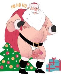 christmas chubby fabssdaf long_beard male male_focus male_only old_man precum santa_claus white_hair