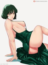 1girls absurd_res anus anus_outline anus_peek areola areola_slip areolae artist_name ass back back_view bangs bare_shoulders big_ass big_butt bob_cut breasts bubble_ass bubble_butt busty clothed clothing curvaceous curvy curvy_female curvy_figure dark_green_hair dark_hair dat_ass dress eyelashes female female_focus female_only fringe fubuki_(one-punch_man) green_dress green_eyes green_hair hell904 hellzwyn heroine highres hips large_ass leg_lift leg_up legs lips lipstick looking_away lying medium_hair nails necklace nipple_bulge nipples no_bra no_panties one-punch_man pink_lips pink_lipstick pose presenting presenting_ass presenting_butt seductive seductive_eyes seductive_look seductive_mouth short_hair side_view sideboob sitting skirt slim slim_waist solo solo_female solo_focus thick thick_ass thick_thighs thighs thin_waist toned toned_body toned_female voluptuous waist white_background wide_hips