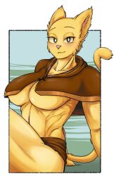 1girls bethesda_softworks big_breasts breasts cat_ears cat_tail catgirl druzsea female female_only huge_breast katia_managan large_breasts massive_breasts prequel solo solo_female the_elder_scrolls