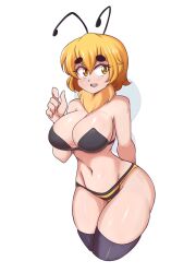 bee bee_humanoid big_breasts breasts cleavage female female_focus female_only lucyfercomic mely original original_character tagme thick_thighs wide_hips