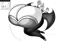 big_breasts breasts female huge_breasts hyper_breasts odditymew rouge_the_bat sega sonic_(series) tagme