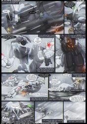 aeromorph aircraft big_breasts comic immobilization living_aircraft living_machine mig-29 renthedragon shandra_(renthedragon) snow sr-71 sr-71_blackbird text thick_thighs thunder_thighs