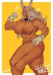 1girls abs big_breasts bunny_ears bunny_girl kenzaki miruko muscular muscular_female my_hero_academia noodleshopkenz nude ramenshopkenz rumi_usagiyama thick_thighs