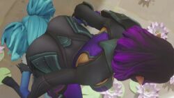 3d anilingus anilingus_through_clothes animated ass_on_face big_ass cunnilingus cunnilingus_through_clothes evie_(paladins) kishi mp4 no_sound paladins skye_(paladins) stinkface tagme video