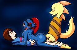 aged_up ass breasts frisk monster_girl monster_kid penetration sex toby_fox undertale undertale_(series) undyne