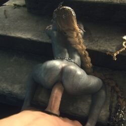 1boy 1girls 3d anal anal_sex ass ass_focus baldur's_gate_3 butt_focus doggy_style female leeterr light-skinned_male light_skin long_hair male male_penetrating_female naked naked_female nude nude_female orin_the_red ponytail sex