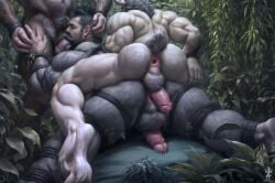 ai_assisted ai_generated anus arm_tuft back_muscles backsack balls bara barazoku beard biceps blowjob bound but chest_tuft defeated_hero early_morning forced_oral furry_male grinding hair_growth hairy hairy_balls humanoid_penis imminent_anal male male_only mounting muscle muscular muscular_male muscular_thighs on_front on_ground on_stomach oral_sex penis penis_backwards penis_in_face pleasure_face precum questionable_consent satyr satyrman tied_up touching_ass transformation transformation_sequence transformation_through_sex triceps veiny_penis vines yaoi