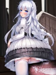 cum cum_in_pussy dress female gothic_lolita penis puroe remote_transfer sex skirt thighhighs