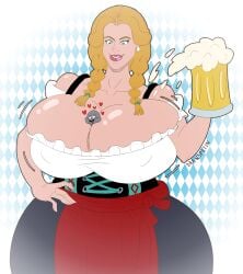 1boy 1girls barmaid beer between_breasts big_ass big_breasts big_thighs bigger_female breasts brustilda bust busty chest curvaceous curvy curvy_figure digital_media_(artwork) drawsputin enormous_breasts female german german_female giantess gigantic_breasts hips hourglass_figure huge_ass huge_breasts huge_thighs large_ass large_breasts large_thighs larger_female legs light-skinned_female light_skin male male/female massive_breasts mature mature_female oktoberfest original_character shorter_male size_difference slim_waist smaller_female smaller_male straight taller_girl thick thick_hips thick_legs thick_thighs thighs voluptuous waist waitress wide_hips wide_thighs