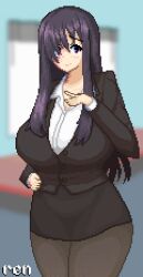 aged_up big_boobs big_breasts big_thighs burn_scar curvy curvy_body curvy_female curvy_figure curvy_hips curvy_thighs hanako_ikezawa huge_boobs huge_breasts huge_thighs ikezawa_hanako katawa_shoujo milf office_clothing office_lady pixel_art scar scar_on_face see-through see-through_clothing see-through_panties see_through sleepyren thick_thighs venus_body voluptuous voluptuous_female voluptuous_milf wide_hips