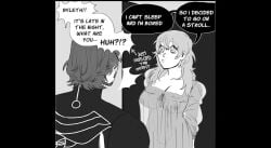 1boy 1boy1girl 1girls 1koma 2d =3 animated areola assertive_female beard behind_another blank_eyes blush breast_grab breasts bulge byleth_(fire_emblem) byleth_(fire_emblem)_(female) coat collarbone comic commentary covered_nipples cowboy_shot duo duo_focus embarrassed english_commentary english_text erection erection_under_clothes facial_hair female fire_emblem fire_emblem:_three_houses fondling full-face_blush grabbing greyscale groin groping guided_breast_grab hi_res highres kaliethva large_ass large_breasts lips long_hair long_sleeves male monochrome mp4 navel nightgown nintendo nipples pants peachesofthicc seductive_smile see-through seteth_(fire_emblem) short_hair slideshow smile sound sound_effects stomach straight tentekel text thick_thighs trembling unaligned_breasts v-shaped_eyebrows video voice_acted wide_hips