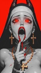 ai_generated blood mind_control nun stable_diffusion succubus succubus_horns