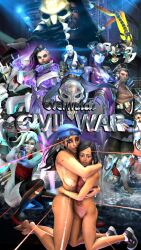 3d ana_amari black_hair blizzard_entertainment breasts female gabriel_reyes hanzo hanzo_shimada hat hugging long_hair looking_at_another looking_at_viewer lowres mercy mother_and_daughter naked naked_female nipples nude nude_female opiumud overwatch pharah pussy reaper reinhardt soldier_76 sombra tagme torbjörn tracer widowmaker winston