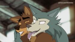 2boys 2d_animation 5_fingers animated anthro anthro_on_anthro anthro_penetrated anthro_penetrating anthro_penetrating_anthro beastars better_version_at_source bikomation black_eyes black_nose bodily_fluids body_hair brown_body brown_fur canid canine canis cheek_tuft chest_hair claws clenched_teeth close-up crossover detailed_background digital_media_(artwork) dreamworks duo embrace eyebrows facial_expressions facial_tuft finger_claws finger_in_mouth fingers fluffy fluffy_ears fluffy_hair frame_by_frame fur furry gay good_boy grey_body grey_fur head_grab hug hugging hugging_from_behind intraspecies legoshi_(beastars) licking long_ears looking_at_another looking_pleasured male male/male male_only male_penetrated male_penetrating male_penetrating_male mammal moan moaning moaning_in_pleasure mr._wolf_(the_bad_guys) multicolored_body multicolored_fur narrowed_eyes netflix open_mouth orgasm_face penetration pleasure pleasure_face pleasured pleasured_face saliva saliva_drip saliva_on_tongue sex short_playtime tan_body tan_fur teeth teeth_clenched the_bad_guys thick_eyebrows tongue_licking tongue_out tuft two_tone_body two_tone_fur universal_studios wet wide_eyed widescreen wolf yellow_sclera