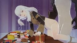 3d animated death_knight doggy_style faceless_male fire_emblem fire_emblem:_three_houses hipminky large_penis lysithea_von_ordelia pink_eyes pussy rape sound sweat uniform vaginal video white_hair