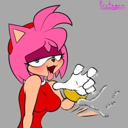 1girls amy_rose female furry handjob_gesture open_mouth protagon sega sonic_(series) sonic_the_hedgehog_(series) tongue_out