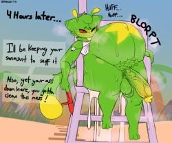 2d 2d_(artwork) 2d_artwork axoarts big_penis cumflated_belly cumflation gleepy_(axoarts) gnarpian gnarpy_(regretevator) green_skin inflation leaking_cum lifeguard male_only red_eyes regretevator roblox solo_male tagme