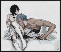 bleach grimmjow_jaegerjaquez tagme ulquiorra_cifer yaoi