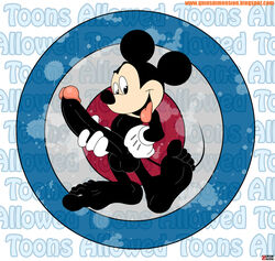 anthro black_skin circumcised color disney erection full_length fur furry furry_only glans gloves gninrom holding_penis huge_balls huge_cock huge_testicles looking_at_viewer male_only mickey_mouse mouse penis posing rodent solo text tongue tongue_out white_background